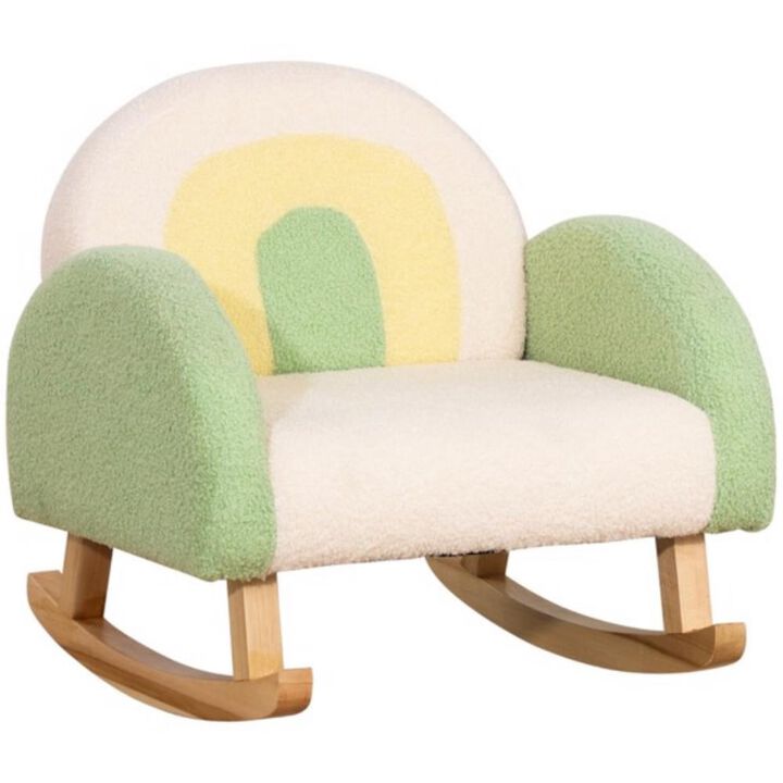 Kids' Sofa Comfortable Upholstered Couch for Toddlers & Children's Playroom, Bedroom & Living Room