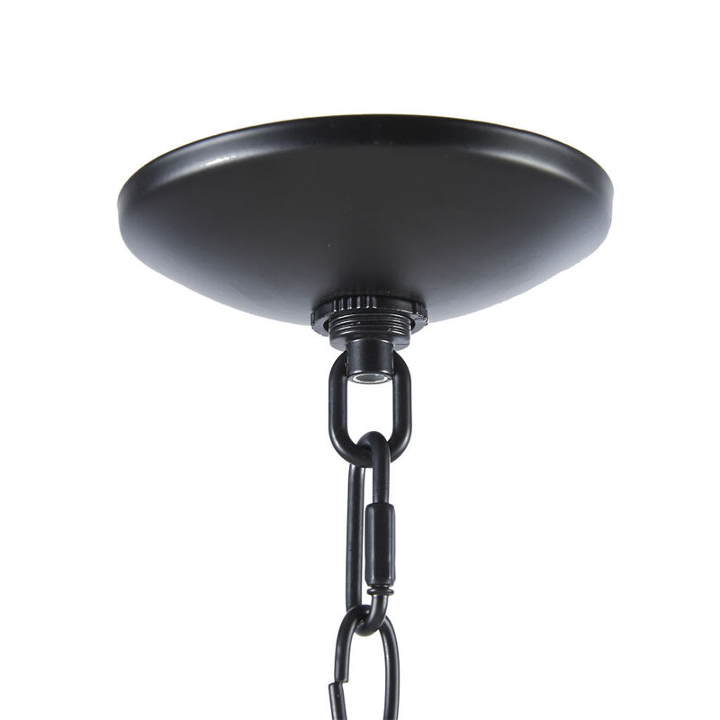 Gracie Mills Jadiel 6-Light Farmhouse Dimmable Metal Chandelier