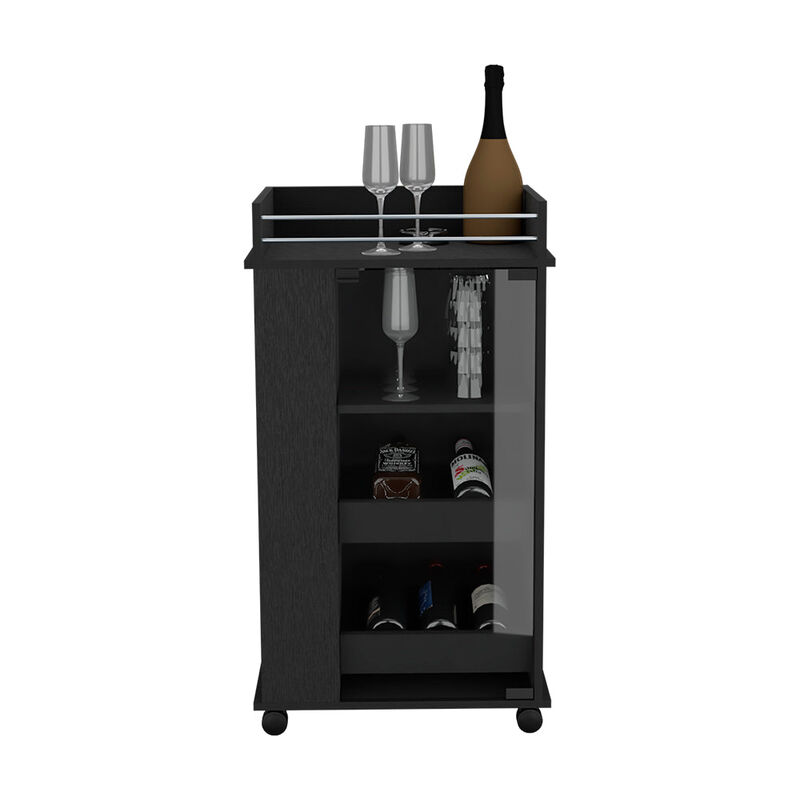 Bar Cart Beaver, Living Room, Black