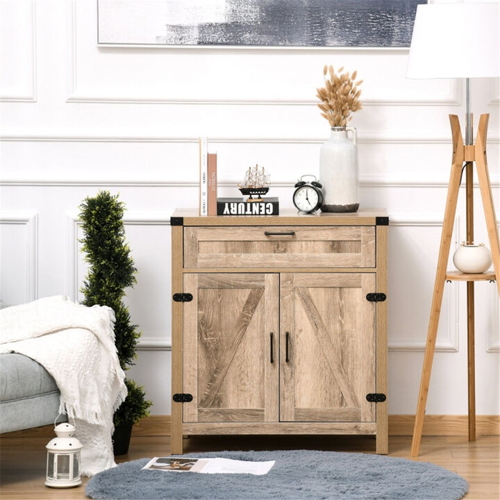 Modern Kitchen Sideboard Buffet, Storage Cabinet & Coffee Bar Organizer with Shelves and Drawers