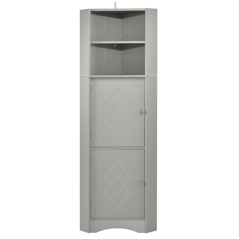 Merax Freestanding Bathroom Storage Cabinet with Doors