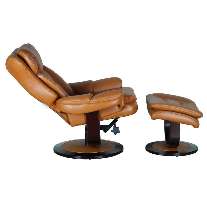 Barcalounger Roscoe Swivel Pedestal Recliner w/Ottoman