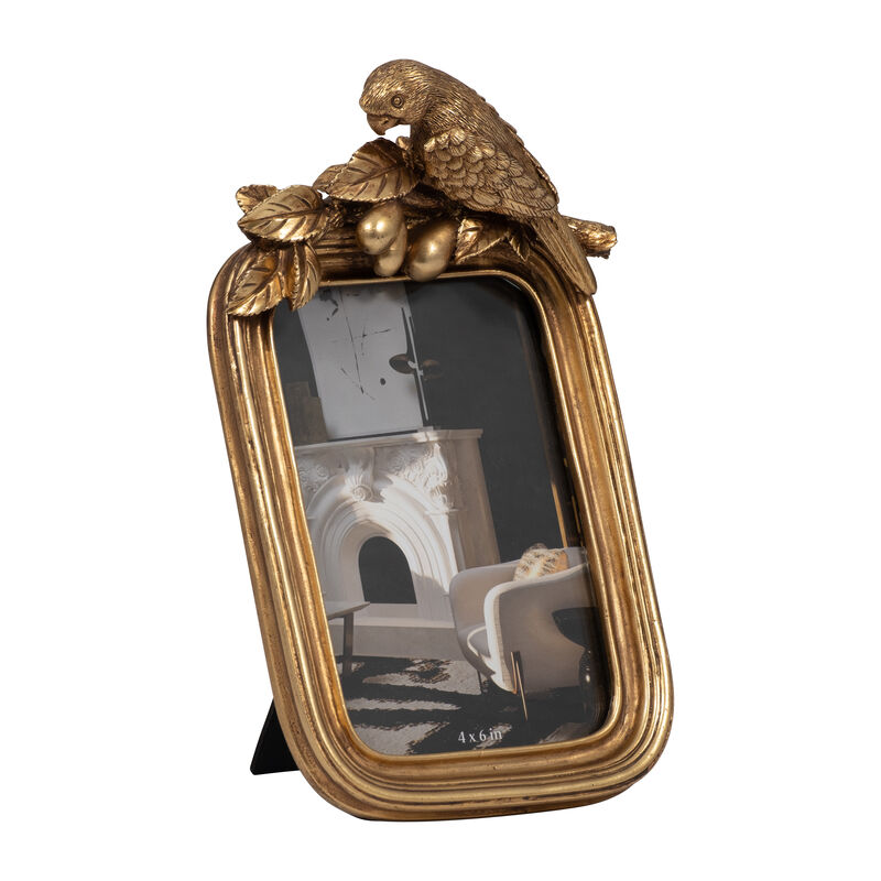 4"x6" Gold Bird Photo Frame
