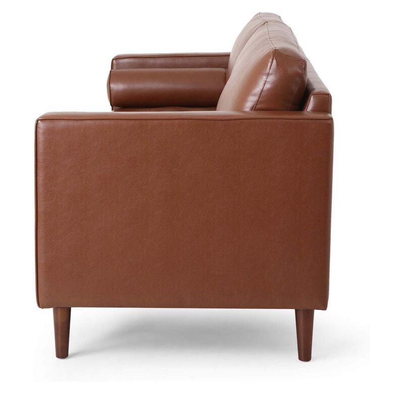 Merax Solid Wood Frame PU Fabric Sofa Couch