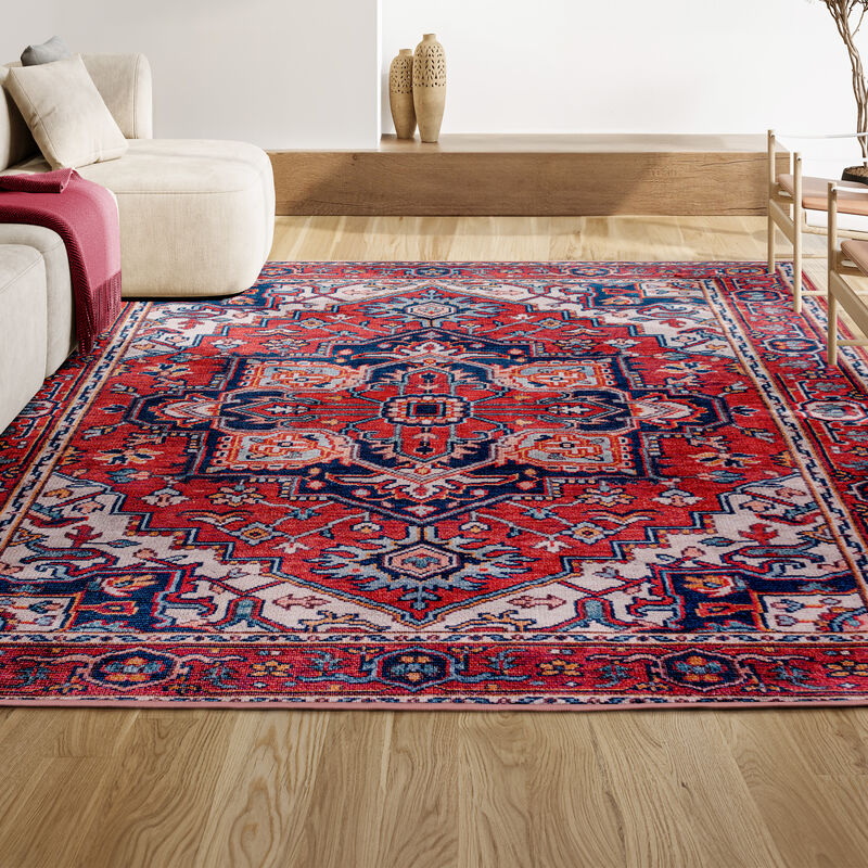 Cirali Ornate Large Medallion Machine-Washable Area Rug