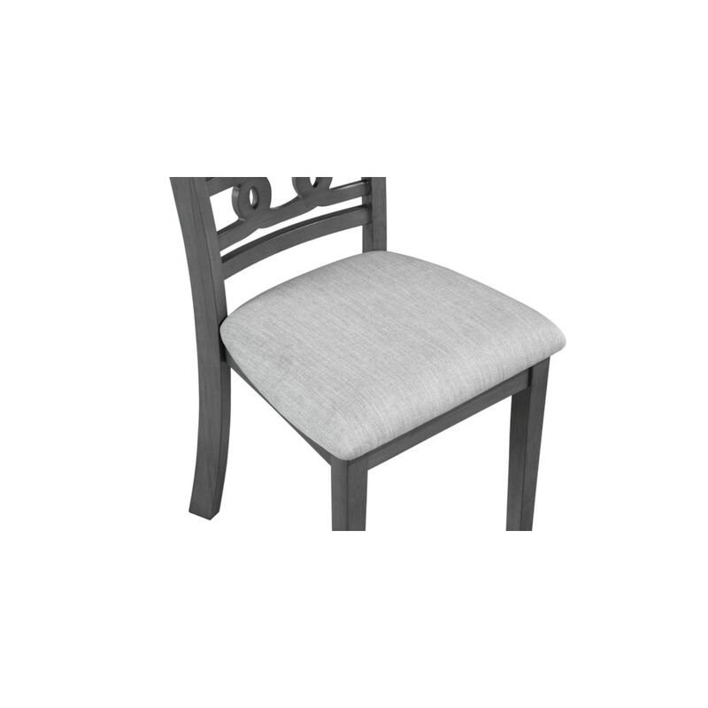 New Classic Furniture Gia 5-Piece 47 Wood Round Dining Set, Cherry