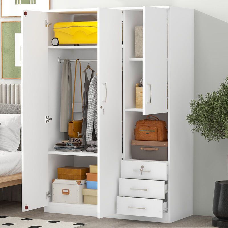 Merax Wooden Wardrobe Closet with 2 Doors