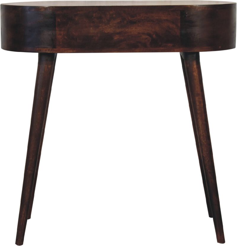 Albion Light Walnut Solid Wood 1 Drawers Console Table