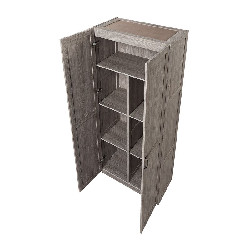 Hopkins Gray Storage Closet (Set of 2)