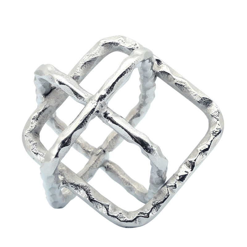 Metal 8" Square Orbs