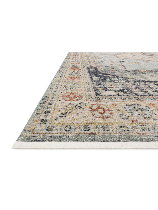 Graham GRA03 Blue/Antique Ivory 18" x 18" Sample Rug