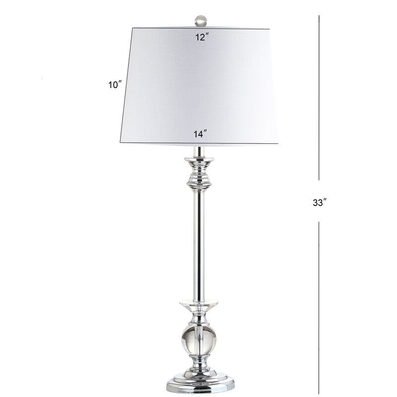 Elizabeth Crystal/Metal LED Table Lamp