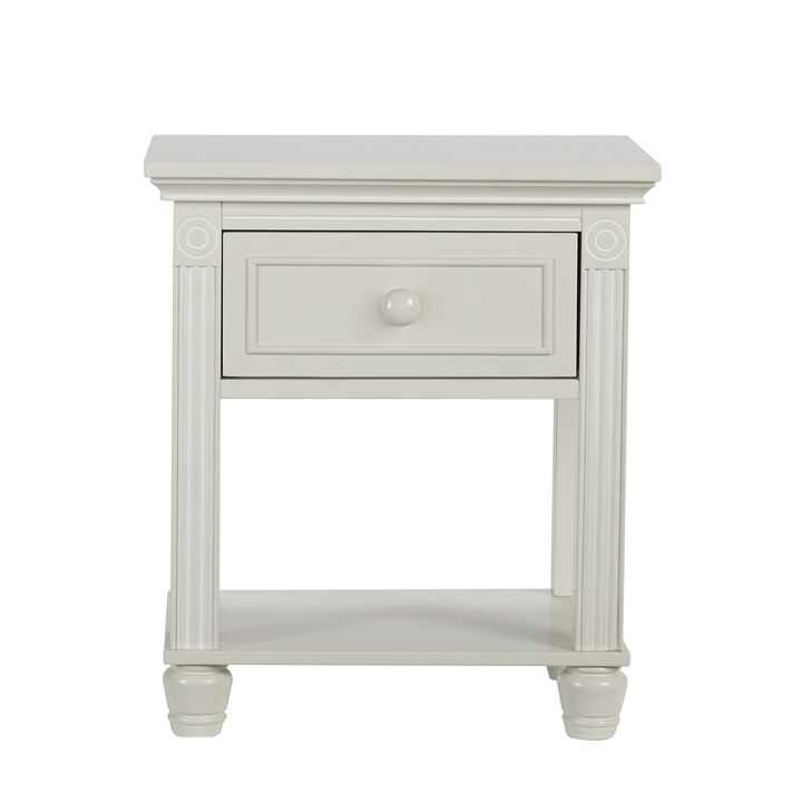 Baby Cache Montana Nightstand Glazed White