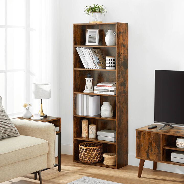 Elegant Open Bookcase with Flexible Storage Solutions