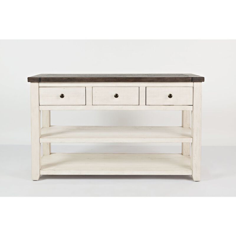 Jofran Madison County Rustic Reclaimed Solid Wood Farmhouse Sofa 50 Sofa Table