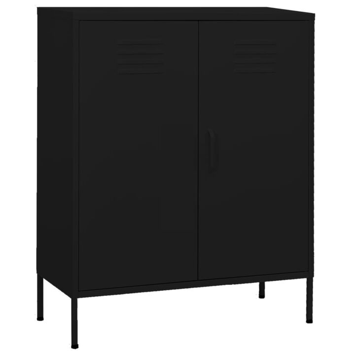 vidaXL Storage Cabinet 31.5"x13.8"x40" Steel