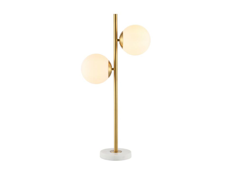 Amelie 2-Light Coastal Vintage Iron LED Table Lamp