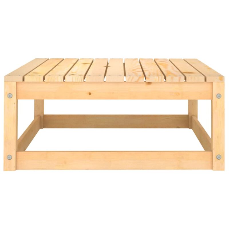 vidaXL Garden Footstools with Cushions 2 pcs Solid Pinewood