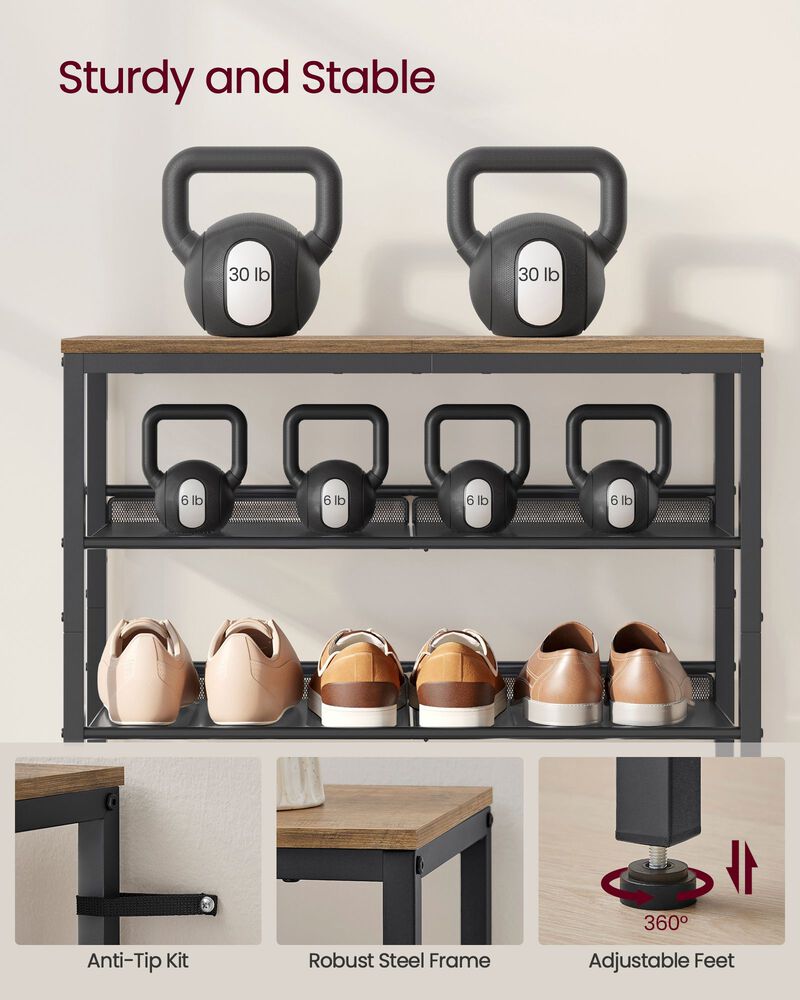 6-Tier Shoe Rack - Efficient Storage Solution for Organized Footwear