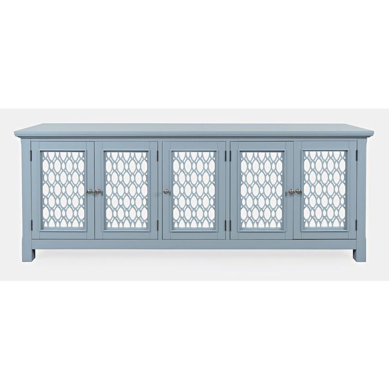 Jofran Isabella 86 Luxury Mirrored Sideboard Storage Cabinet