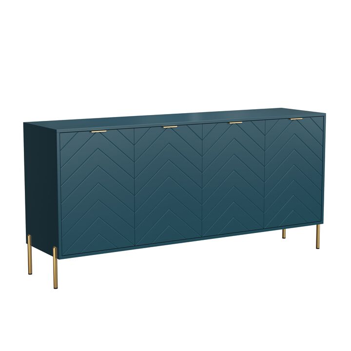 4-Door Accent Cabinet More Large Storage Cabinet