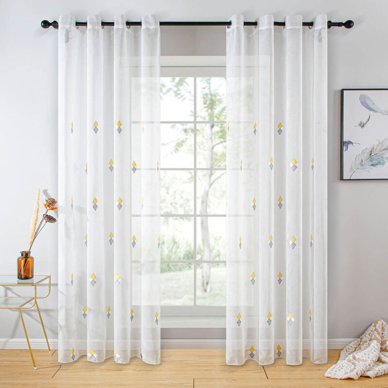 Dolce Mela Sheer Curtains Panel