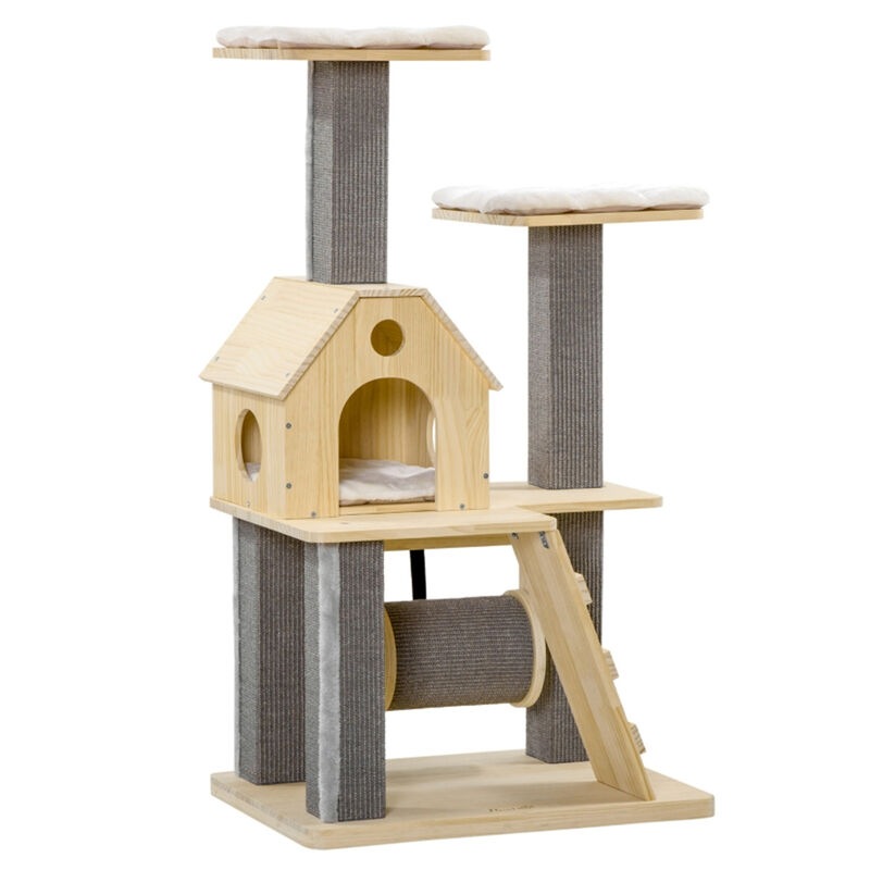 Multi-Level Cat Tree Tower with Scratching Posts & Cozy Perches for Indoor Cats