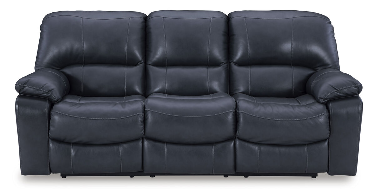 Leesworth Blue Power Reclining Sofa