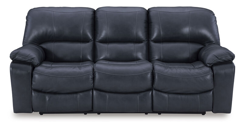 Leesworth Blue Power Reclining Sofa