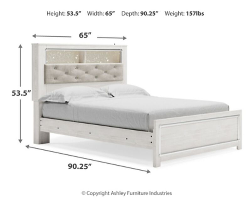 Altyra Queen Panel Bookcase Bed