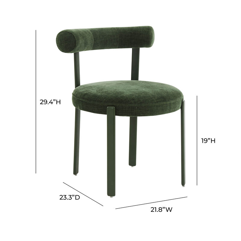 Margaret Chocolate Brown Boucle Dining Chair