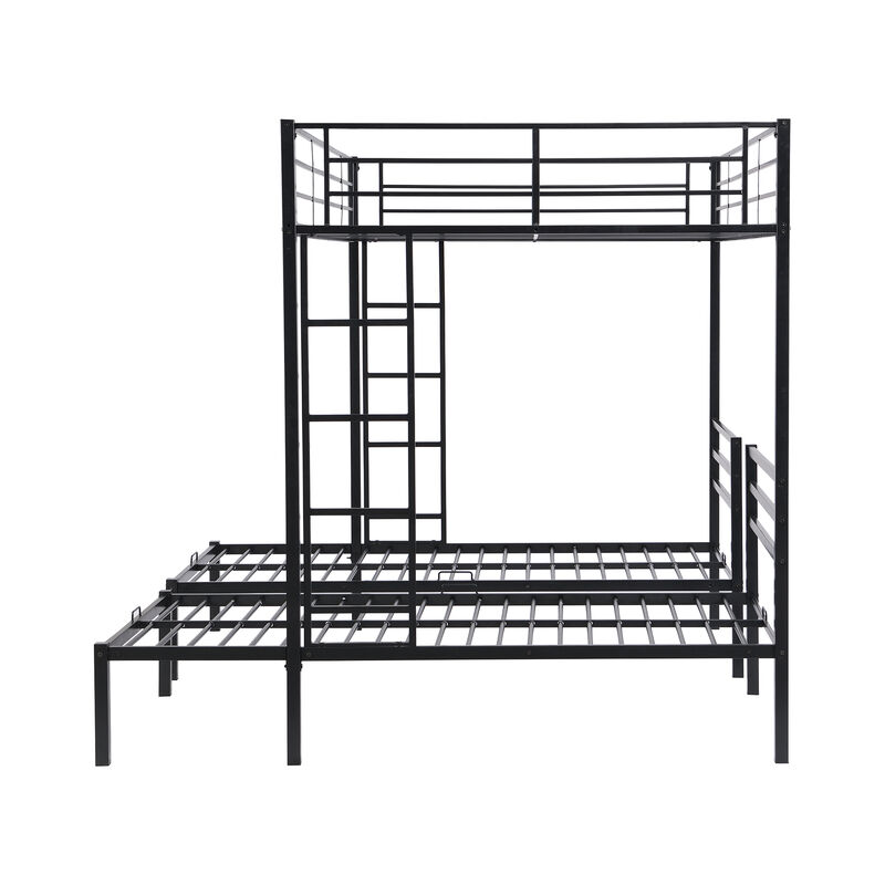 Merax Classic Triple Bunk Bed  with Built-in Shelf