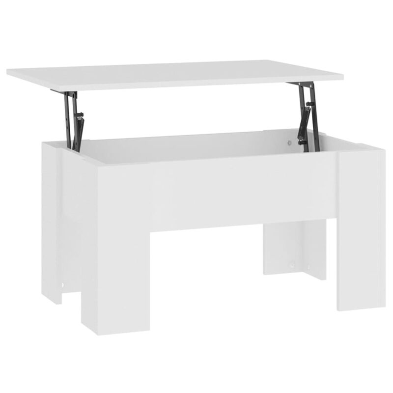 vidaXL Coffee Table White 31.1"x19.3"x16.1" Engineered Wood