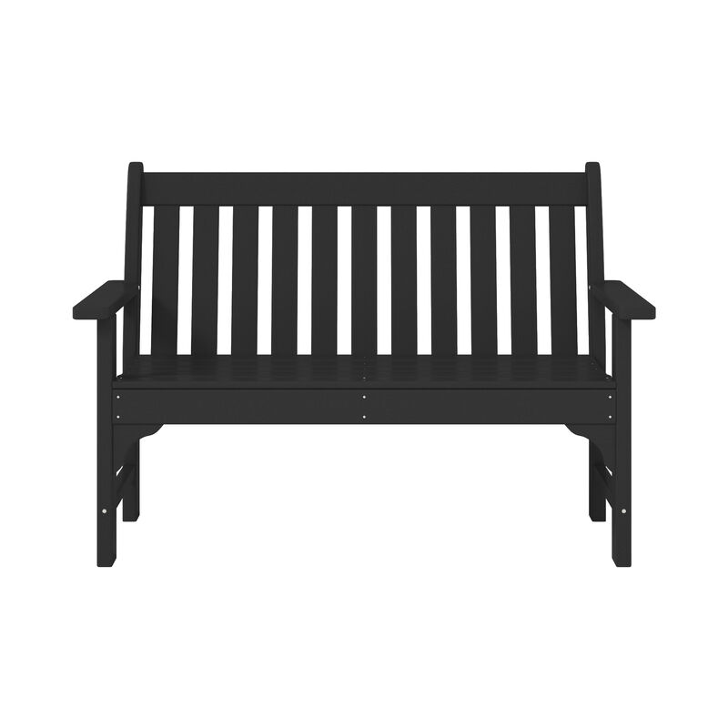 WestinTrends 3-Piece HDPE Outdoor Patio Furniture Couch and Coffee Table Set