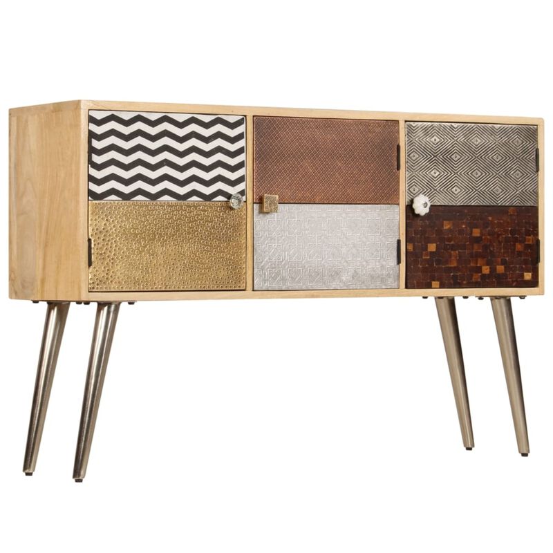 vidaXL Sideboard 47.2"x11.8"x29.5" Solid Mango Wood