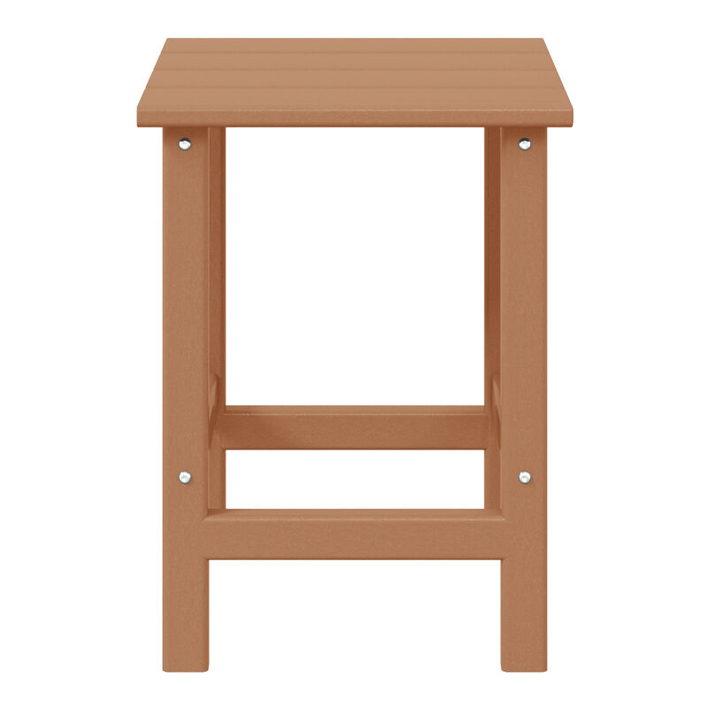 WestinTrends Westintrends 14" square outdoor Side table for Adirondack chair