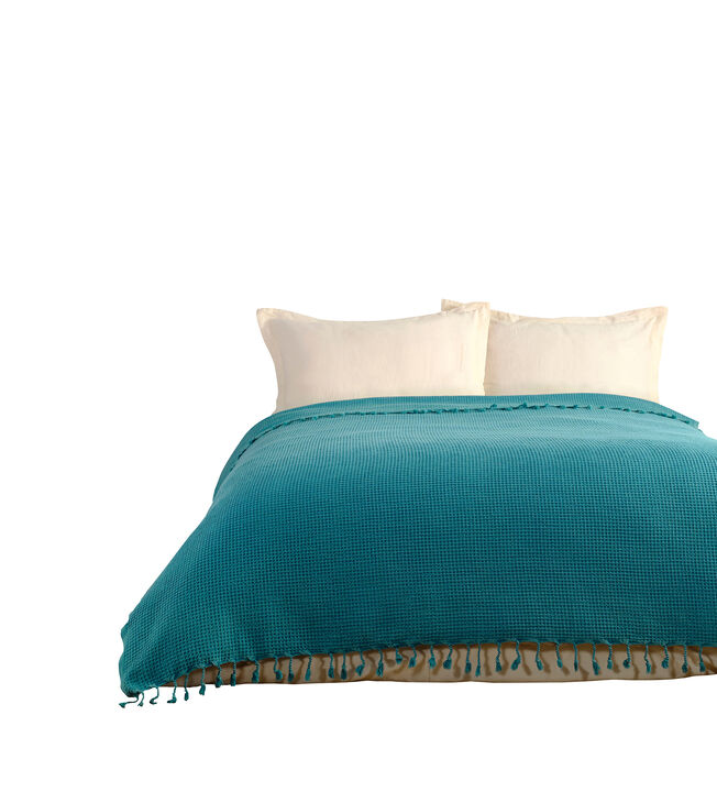 Textile Muslin Plain Cotton Twin Coverlet