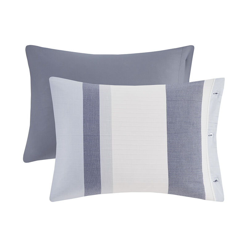 Gracie Mills Mcdaniel Refined Jacquard Elegance: 3-Piece Duvet Cover Set