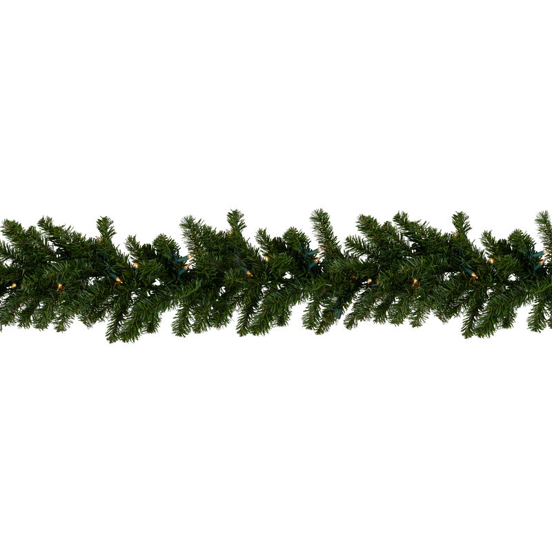 50' x 10" Pre-Lit Canadian Pine Commercial Artificial Christmas Garland  Clear Lights