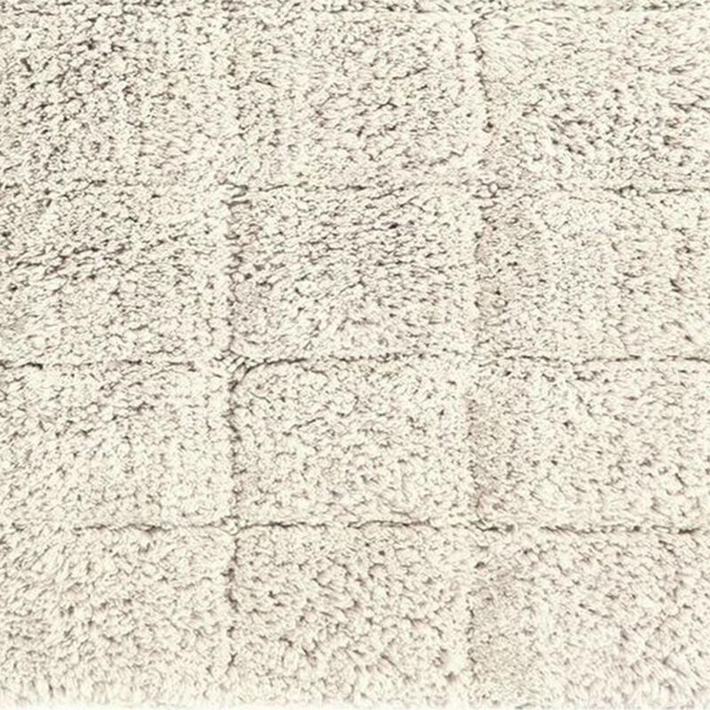 Knightsbridge Summer Tile 220 GSF Non Skid Back Bath Rug 17 x 24 - White