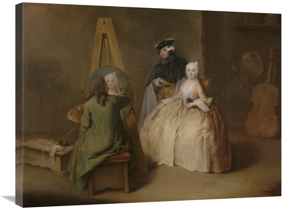 The Painter in His Studio-Canvas Art-32x24