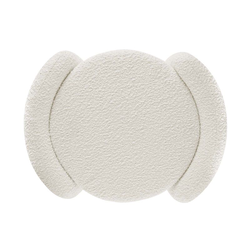 Nebula Boucle Upholstered Ottoman