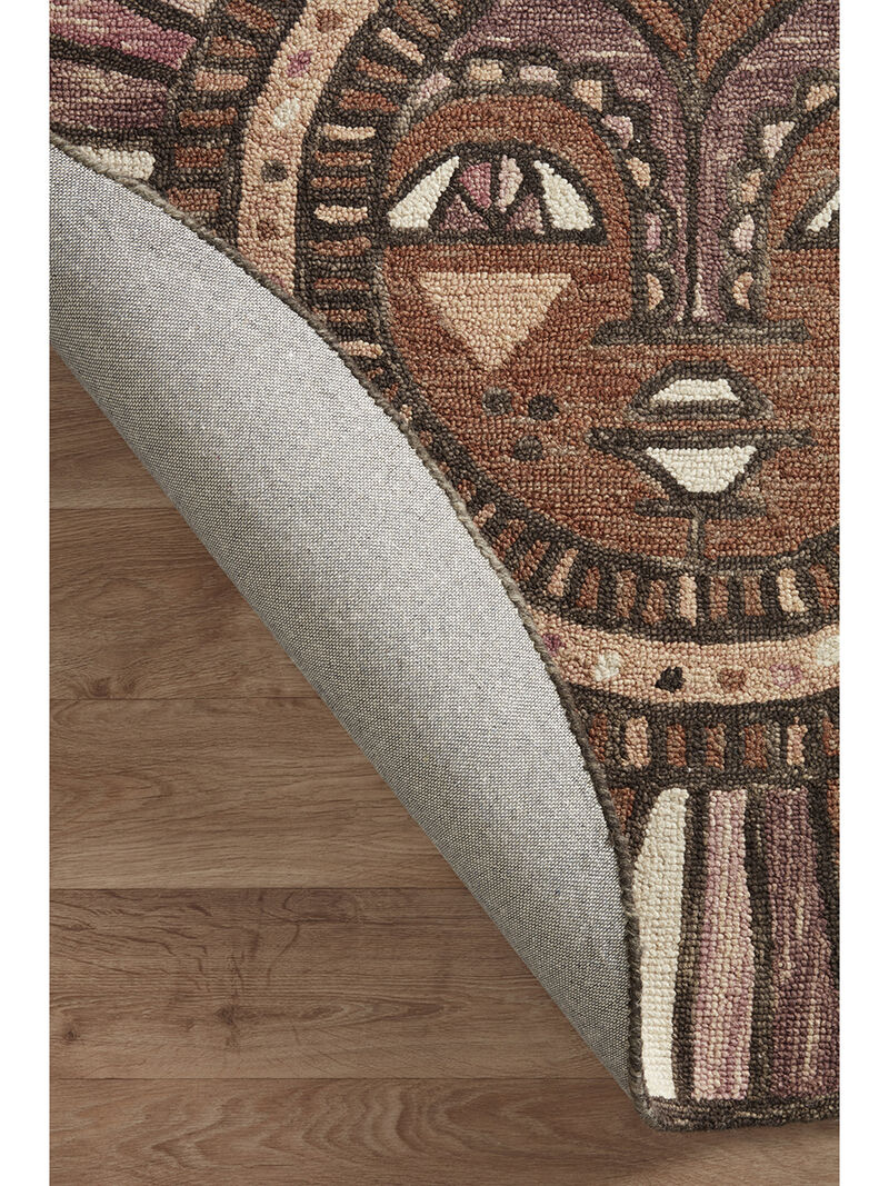 Ayo AYO02 Berry/Spice 3' x 3' Round Rug