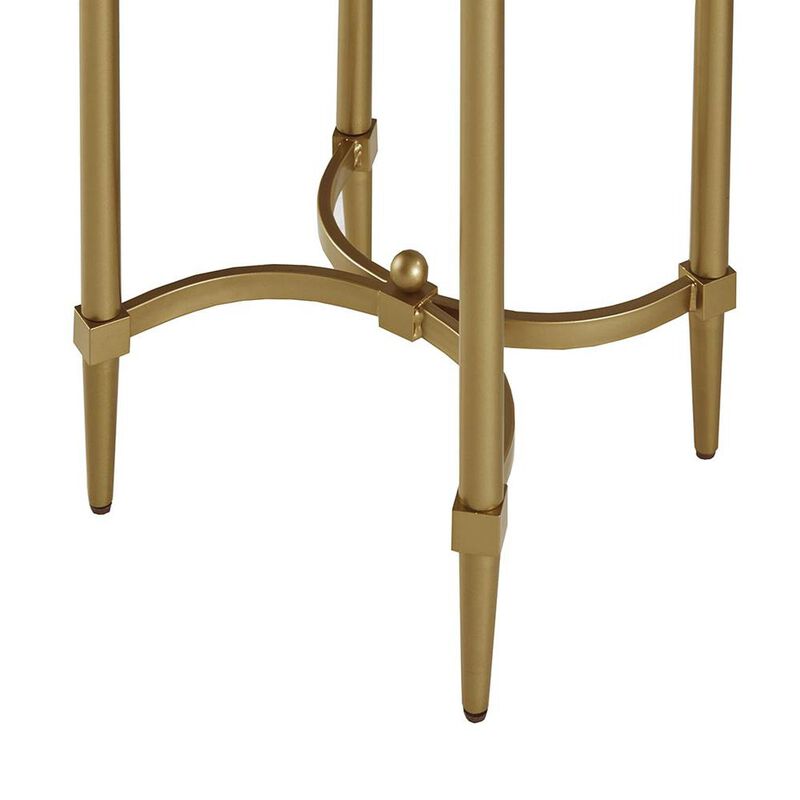 Belen Kox Signature Bordeaux Marble End Table, Belen Kox