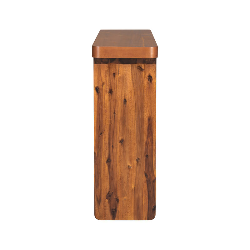 Merax Elegant Acacia Veneer Entryway Console Table