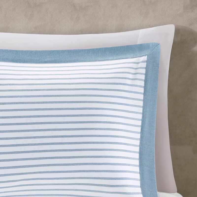 Gracie Mills Christa Striped Reversible Yarn Dyed Poly Microfiber Duvet Cover Set