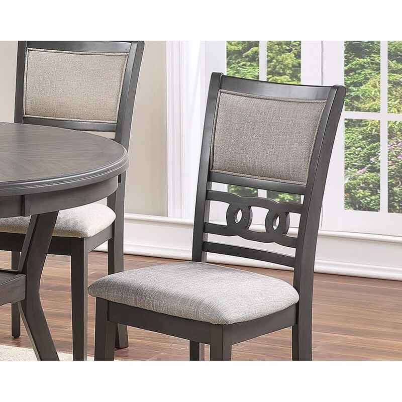 Grey Finish Dining Room Side Chairs Set