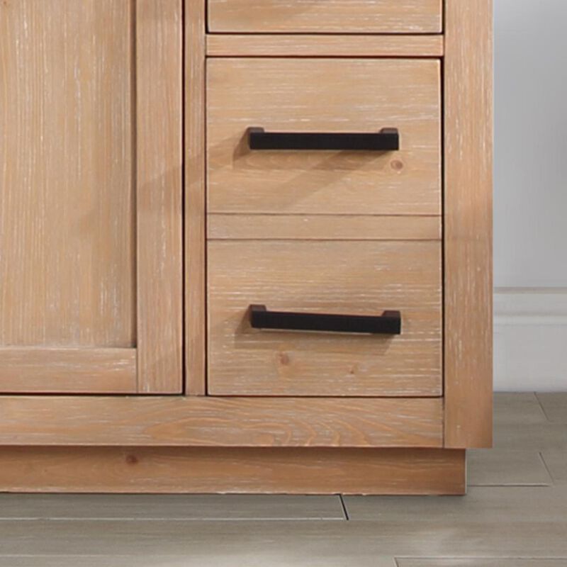 Altair 48 Single Bathroom Vanity in Light Brown with Mirror