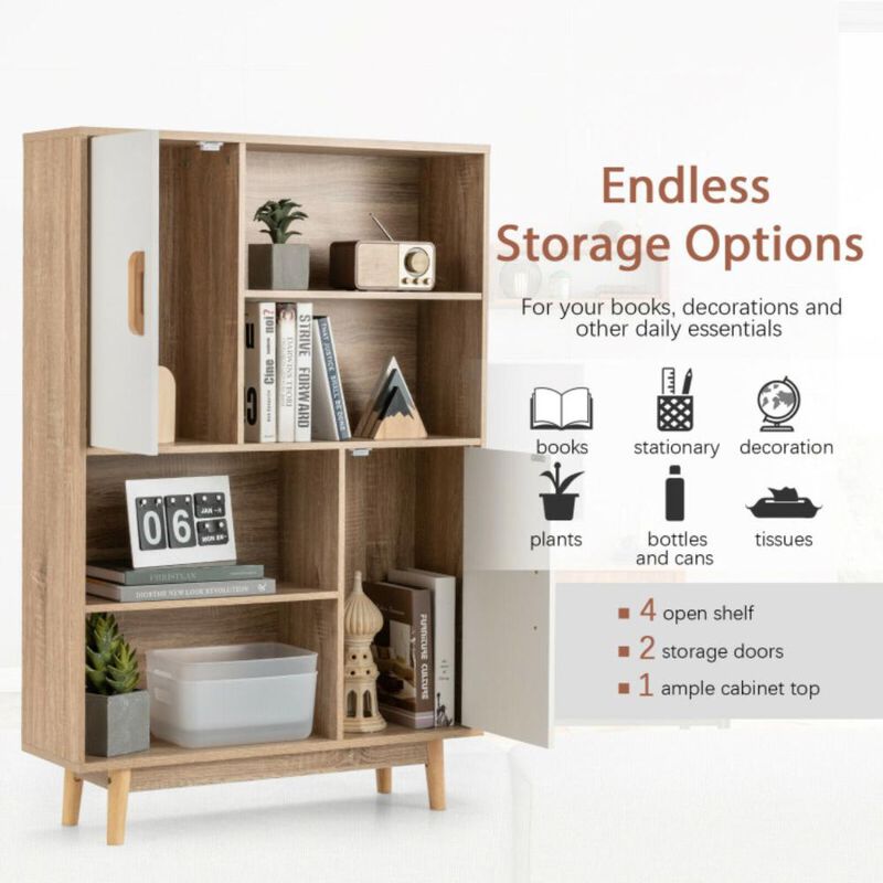 Hivvago Sideboard Storage Cabinet with Door Shelf