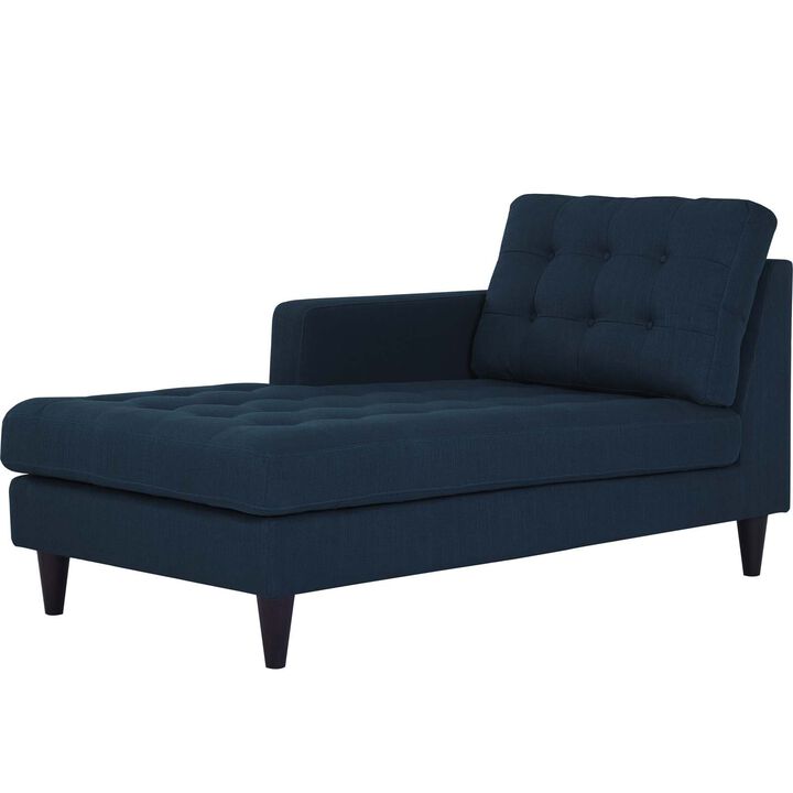 Modway Empress Mid-Century Modern Upholstered Fabric Corner Sofa In Oatmeal